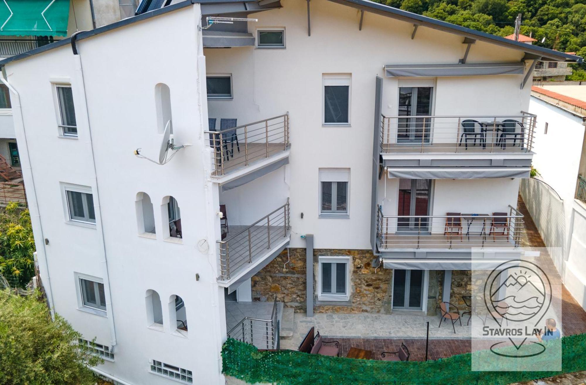 Stavros Lay In Aparthotel Áno Sztavrósz Kültér fotó